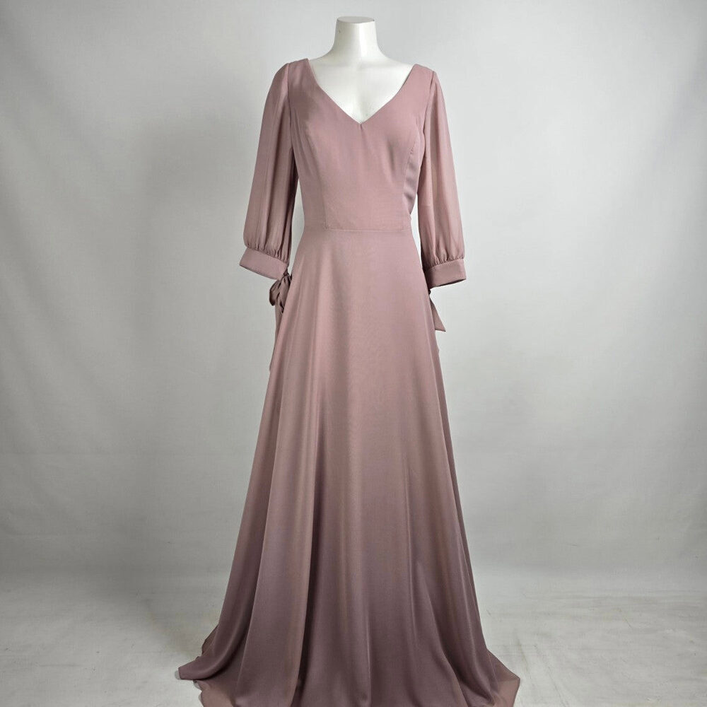 Allure Bridals Silver Rose Event Bridesmaids Dress Size 18 Style 1692